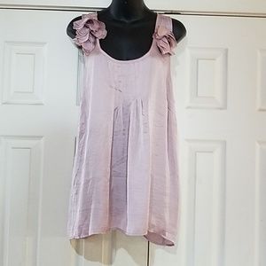 Flowing pink tank top